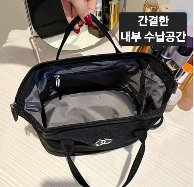 화장품 수납 파우치 대사이즈(새상품) 이미지