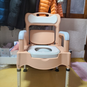 이동식좌변기 환자용변기 어르신휴대용변기 임산부 목욕의자 간이보조화장실 이미지