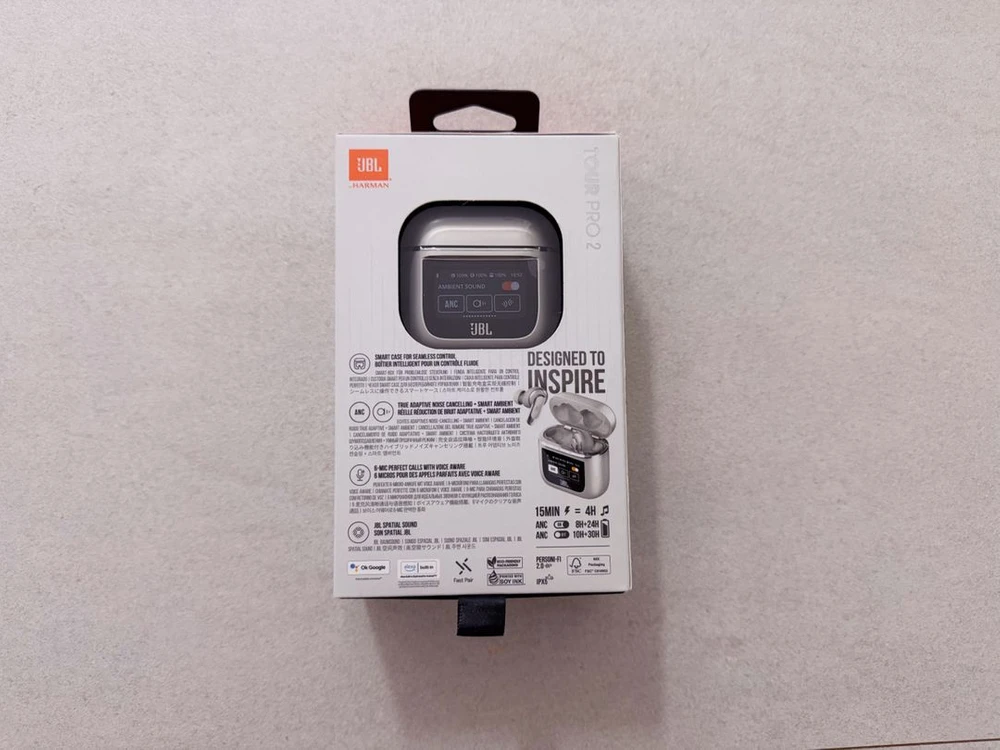 미개봉) JBL Tour Pro 2 샴페인(실버) 색상 이미지