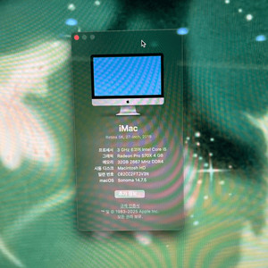 iMac 아이맥 i5 6core 2019 27인치 32GB/1TB 이미지
