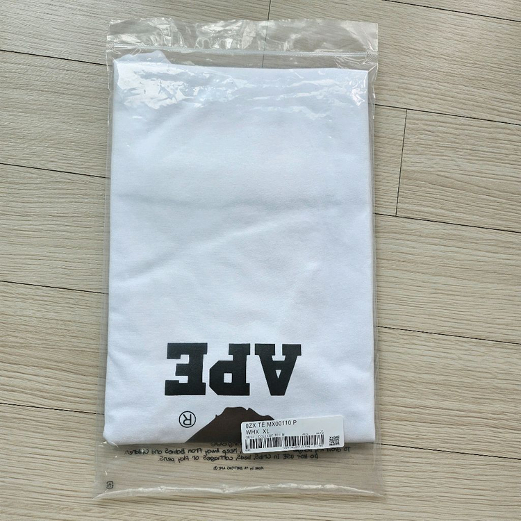 베이프 컬리지 반팔티셔츠 화이트 XL 새상품 이미지