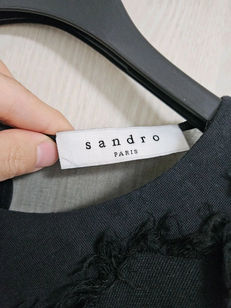 (s급)산드로 정품 시스루 미니 원피스 휴양지룩 파티룩(55) 이미지
