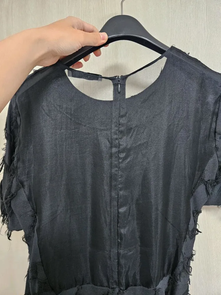 (s급)산드로 정품 시스루 미니 원피스 휴양지룩 파티룩(55) 이미지