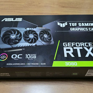 ASUS TUF GAMING RTX 3080 OC 그래픽카드 이미지