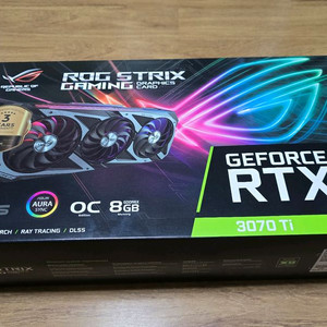 ASUS ROG STRIX RTX 3070 Ti OC 그래픽카드 이미지