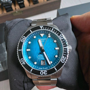 [새상품]티쏘 씨스타1000 파워매틱80 신형 터콰이즈블루40mm 2026 5월 구매 신세계백화점 풀셋 스크린샷첨부 이미지