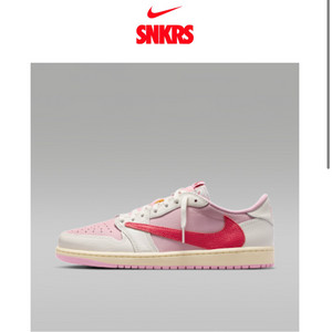 에어 조던 1 로우 x Travis ScottShy Pink and Tropical Pink(270mm) 이미지