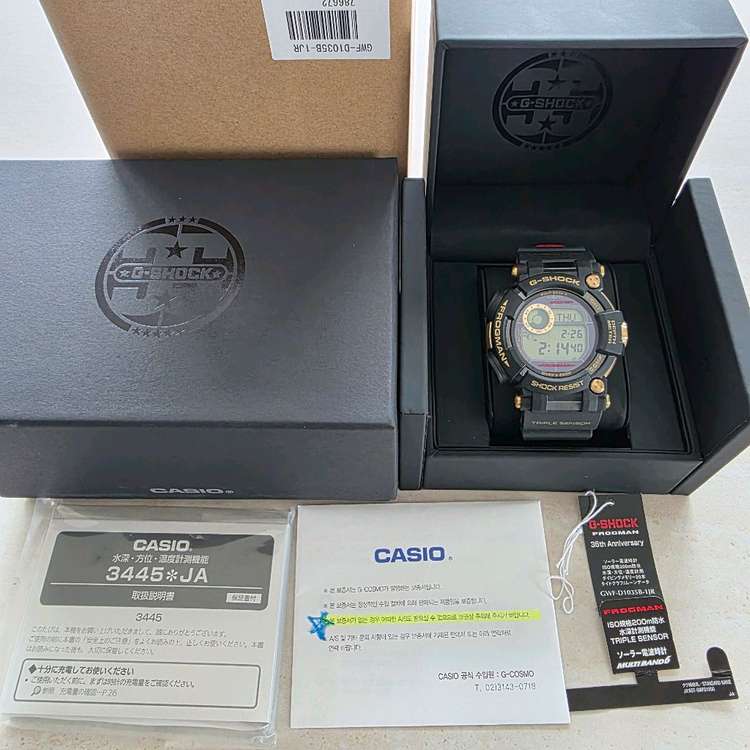 미착용 새제품!! 프로그맨 골드토네이도 35주년 한정판 GWF-1035 이미지