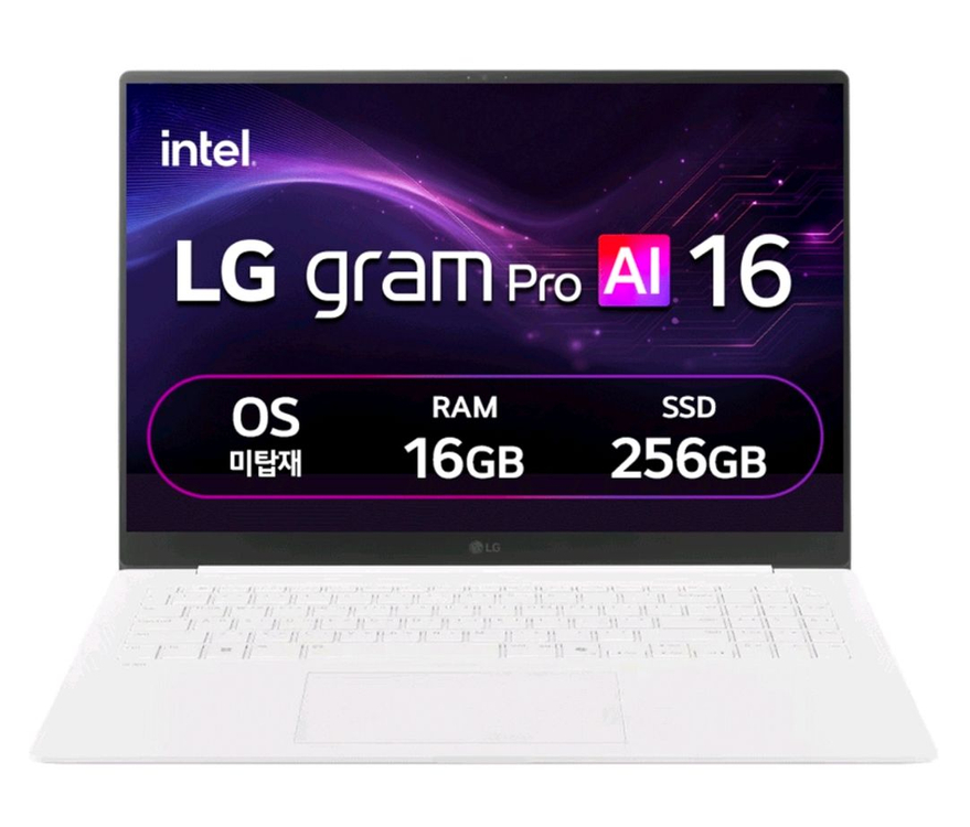 미개봉) LG그램 프로 AI노트북 16zd90ts-gx5pk 이미지