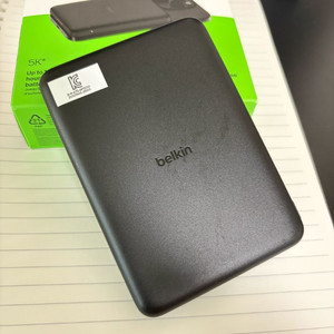 벨킨 부스트차지 보조배터리 슬림 블랙 5000mAh 맥세이프 무선충전 이미지