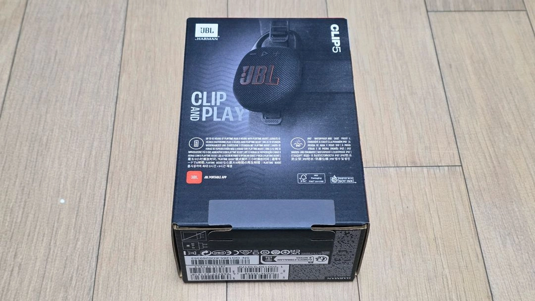 [새제품] JBL Clip 5 블루투스 스피커 블랙 이미지