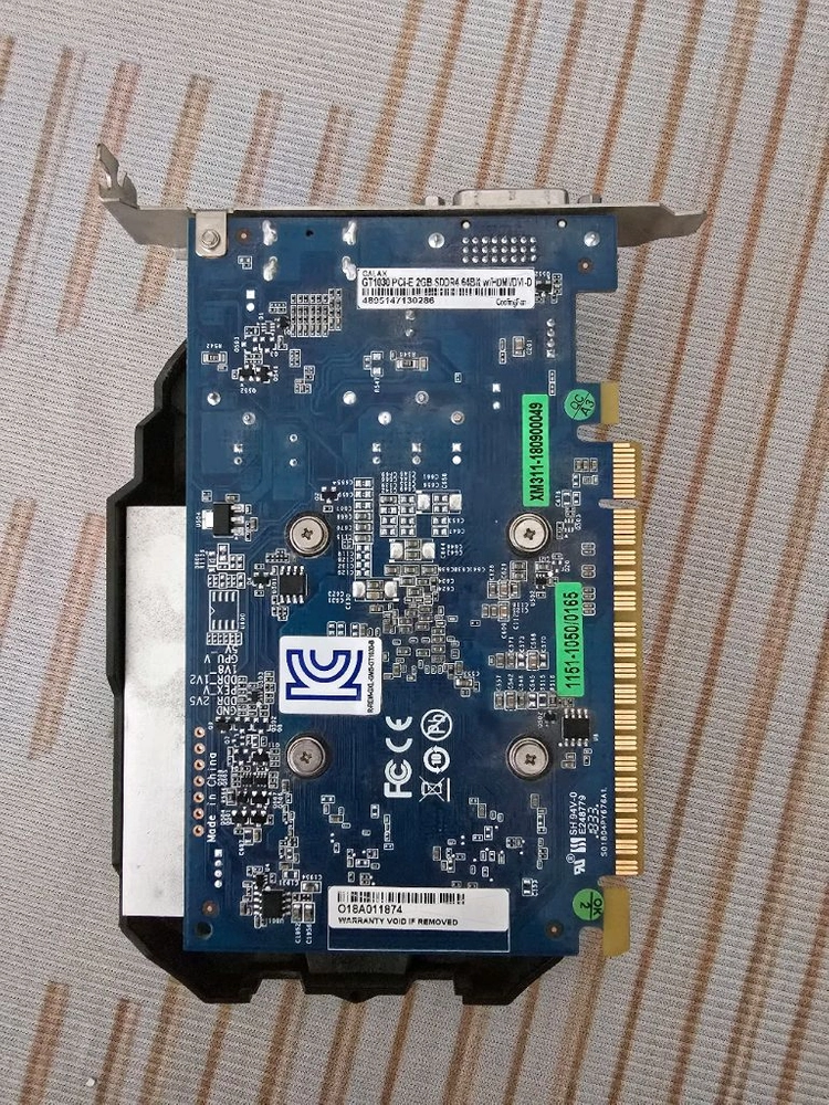 엔비디아 GT1030 Galaxy 그래픽카드 이미지