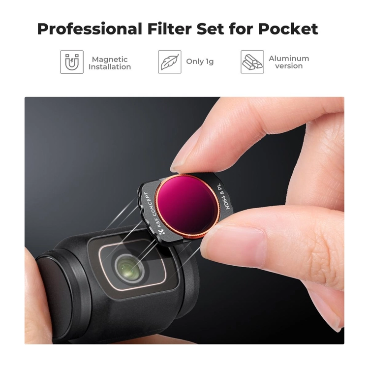 K&F Concept DJI 오즈모 포켓4용 UV+CPL+ND/PL 2in1 필터 키트 (새상품) 2149 이미지