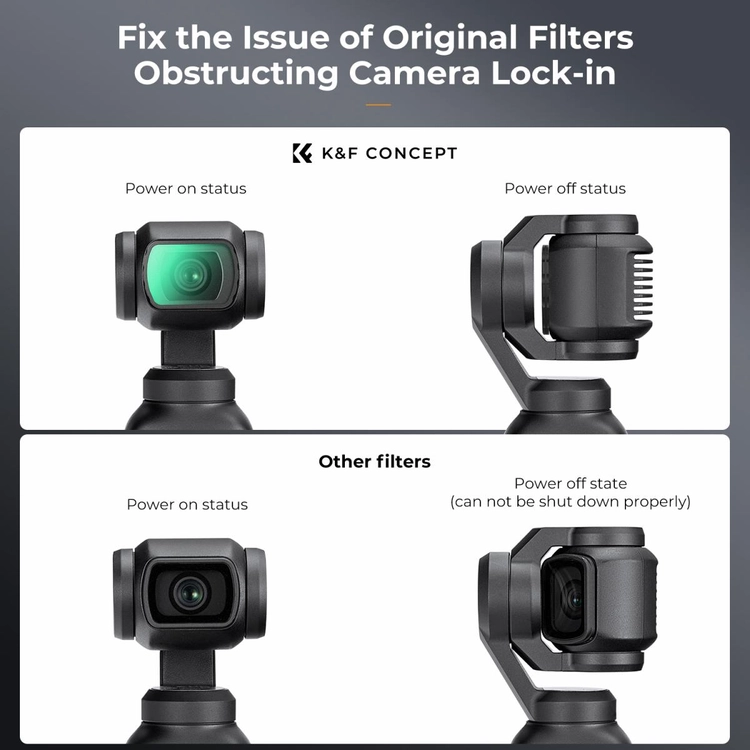 K&F Concept DJI 오즈모 포켓4용 블랙미스트 1/4 필터 AGC Glass (새상품) 2533 이미지