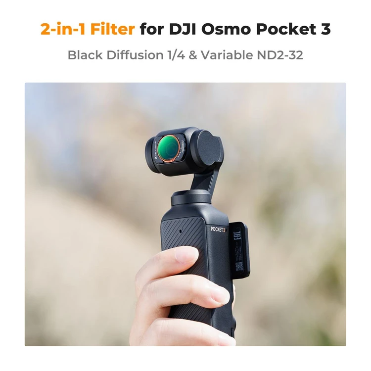 K&F Concept DJI 오즈모 포켓4용 블랙미스트 1/4+ND 2in1 필터 (새상품) 2616 이미지