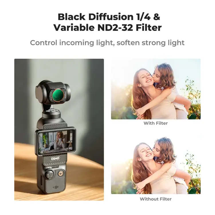 K&F Concept DJI 오즈모 포켓4용 블랙미스트 1/4+ND 2in1 필터 (새상품) 2616 이미지