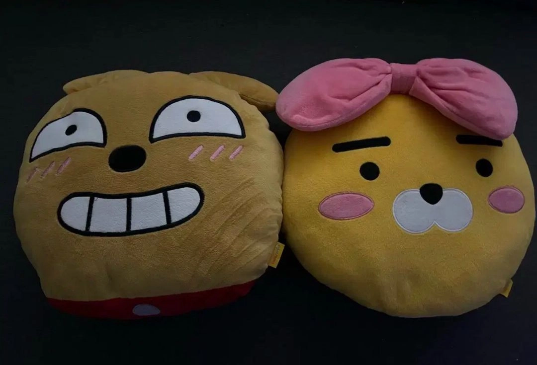 카카오프렌즈 라이언&프로도 쿠션 인형 2개 이미지
