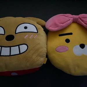 카카오프렌즈 라이언&프로도 쿠션 인형 2개 이미지