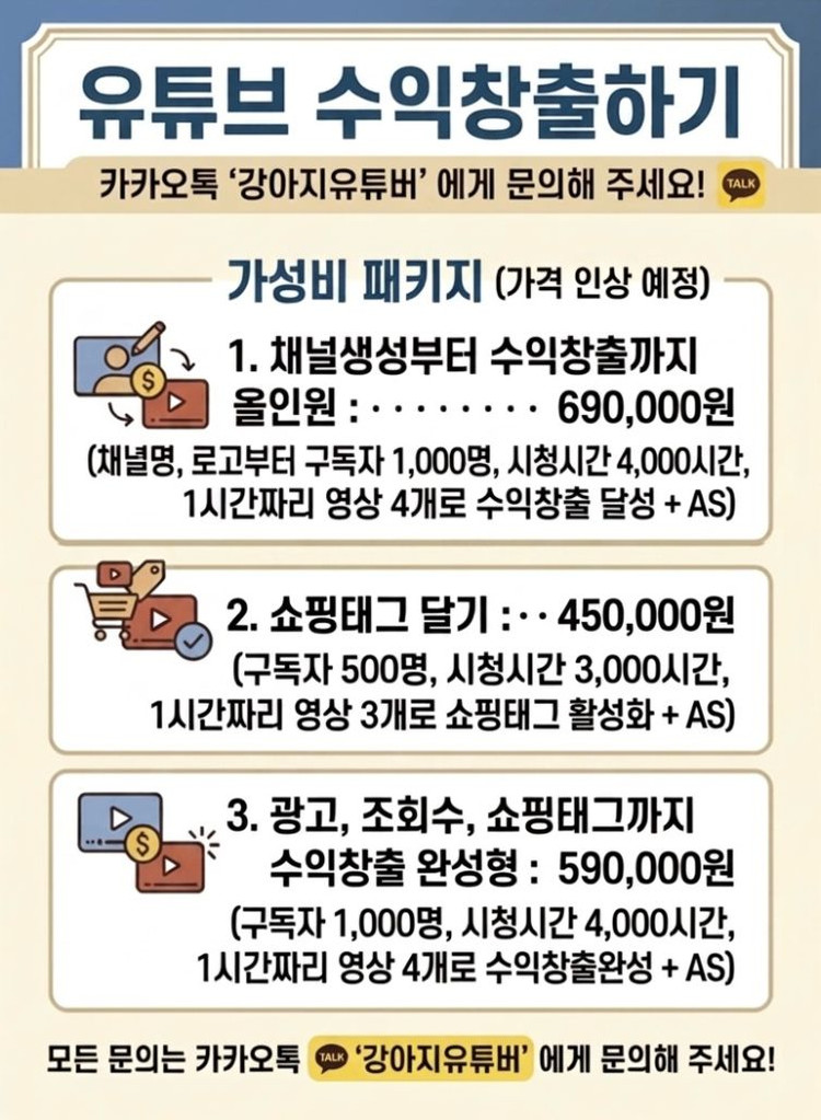 유튜브 내 채널로 수익창출하기 YPP 수창채널 이미지