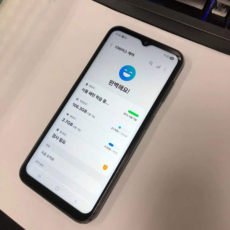 .갤럭시 점프3 128GB 네이비 KT 무잔상 중고폰 서브폰 자녀폰 게임폰 213687 이미지