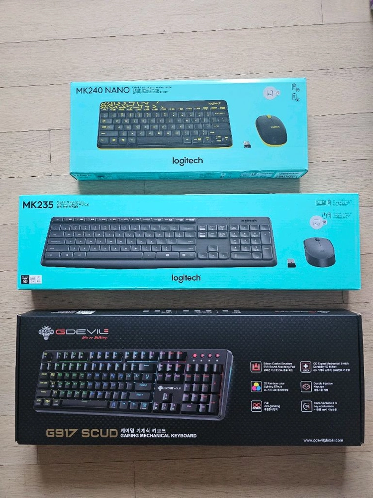 로지텍 무선 콤보, 블루투스 키보드, 무선 마우스, 마우스 패드, USB메모리 판매 (미사용품) - 안심되는 중고거래