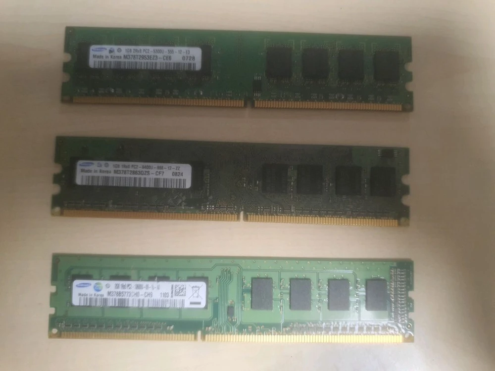 삼성 구형 램 DDR2, DDR3 이미지