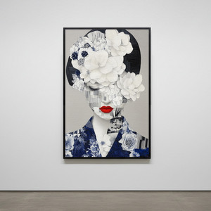 그림액자 수묵의 연인 그림 액자 팝아트 인테리어소품 여인그림 인물액자 대형 거실인테리어 모던아트 포스터 이미지