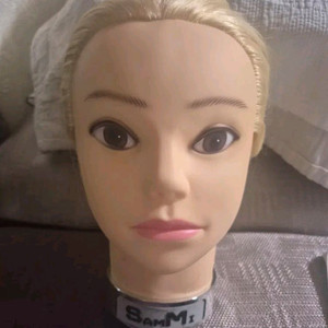 삼미 인모100% 백금발 업스타일 통가발 이미지