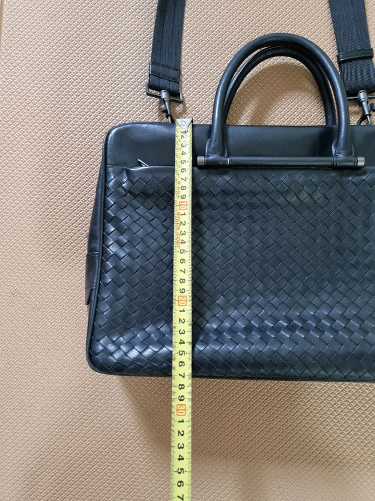 보테가 베네타 인트레치아토 서류 가방 블랙 이미지