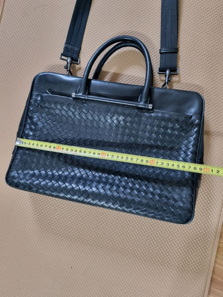 보테가 베네타 인트레치아토 서류 가방 블랙 이미지