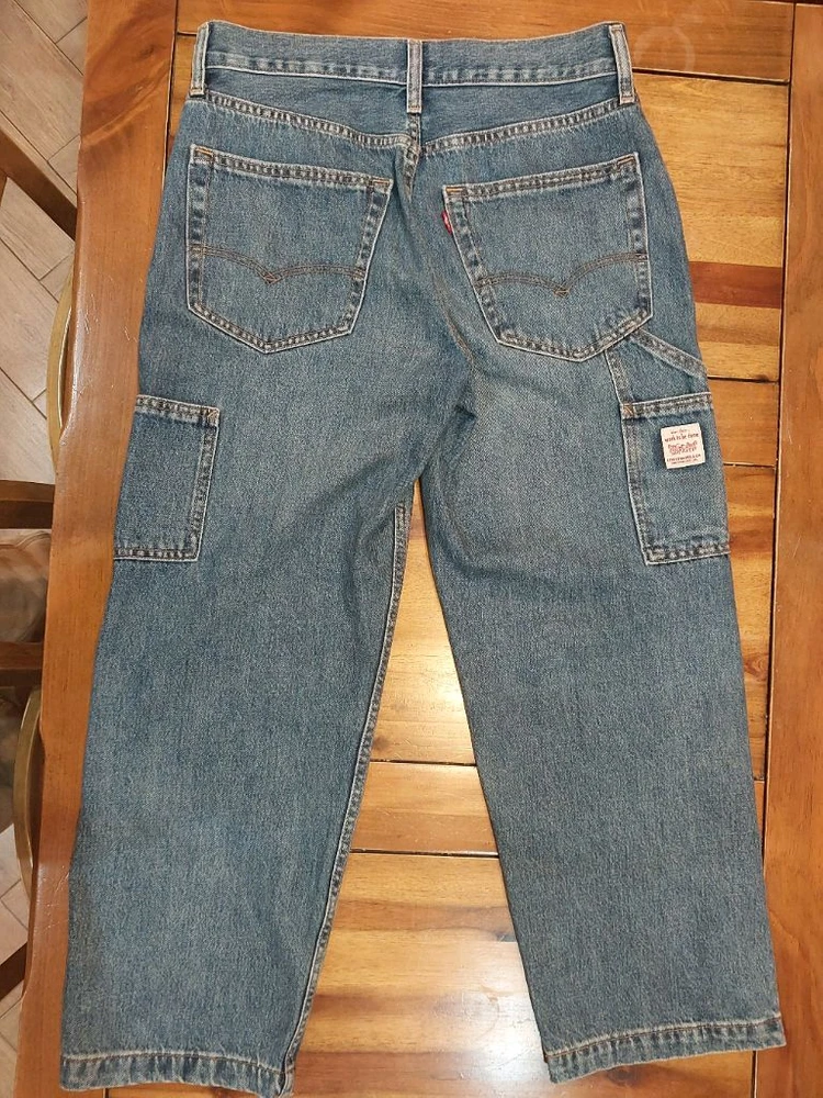 Levis 리바이스 568 루즈 스트레이트 더블니 카펜터 중청 팬츠 30인치 기장 30인치 택포 39,000원 이미지