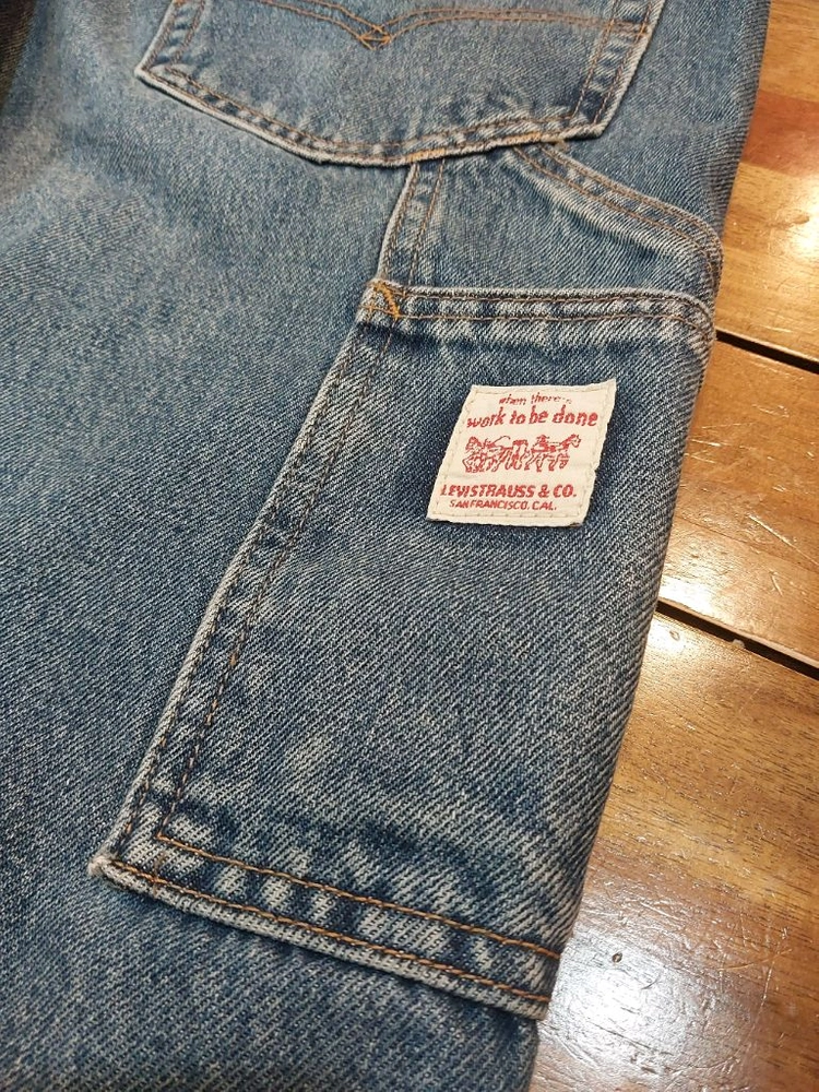 Levis 리바이스 568 루즈 스트레이트 더블니 카펜터 중청 팬츠 30인치 기장 30인치 택포 39,000원 이미지