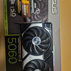 ASUS DUAL RTX 5060 8GB 그래픽카드 S급 이미지