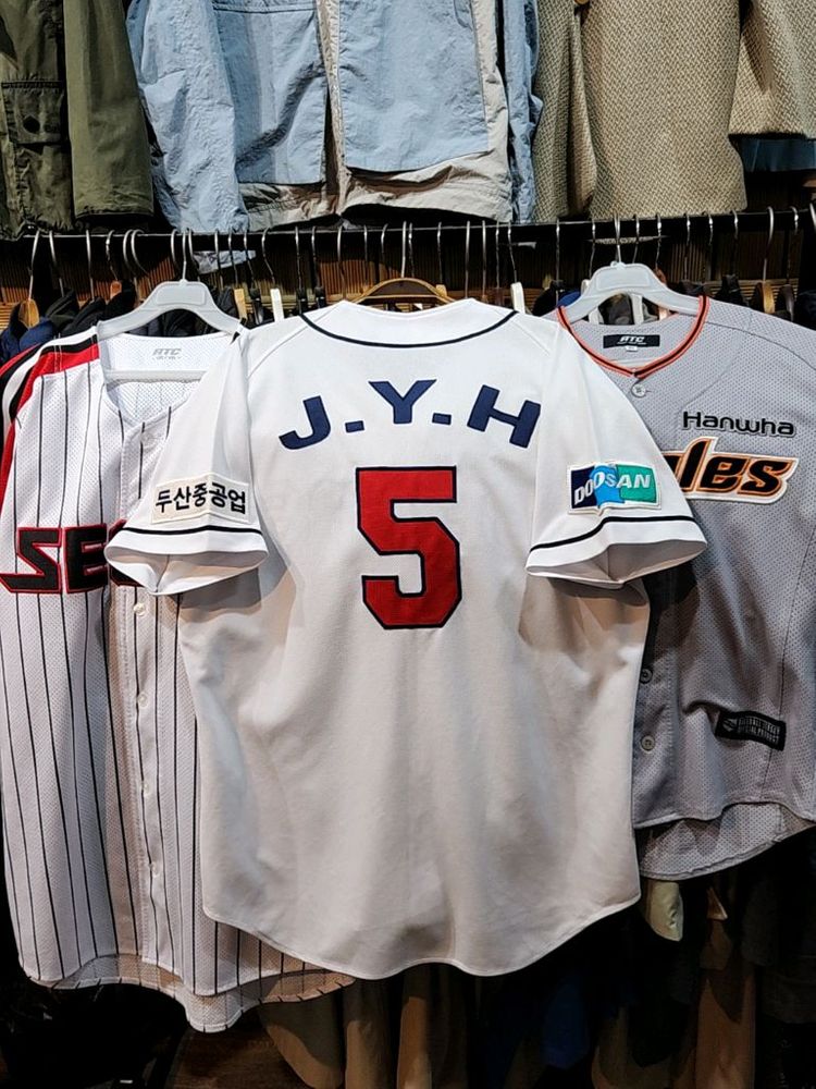 (XL) 두산베어스 야구져지 반팔 프로야구 유니폼 이미지