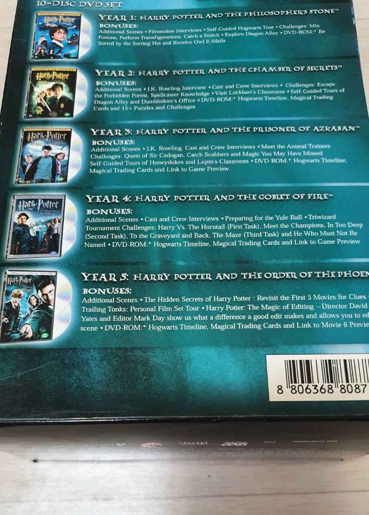 해리포터 DVD세트 10CD 고급형 한정판 해리포터 영화 이미지