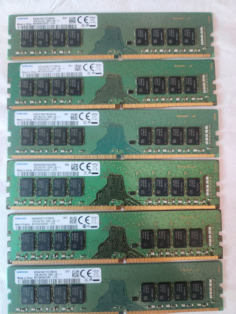 삼성 DDR4 2666v 32GB 4개 16GB 6개 판매합니다 이미지