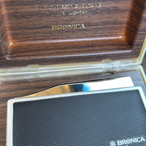 빈티지/희귀] 젠자 브로니카(Zenza Bronica) 클래식 가스 탁상 라이터 (오리지널 케이스 포함) 이미지