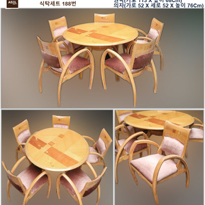 원목 다이닝테이블 의자세트 이미지