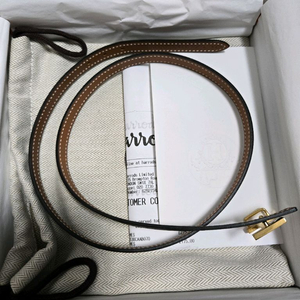 에르메스 포커스 리버서블 벨트 13mm 블랙/골드 이미지