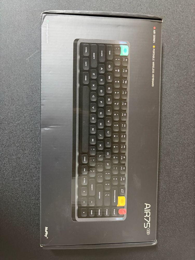 Nuphy Air75 V3 키보드 + 휴대용케이스 + 키캡세트 이미지