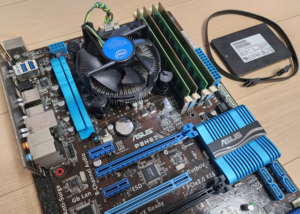 i5 Cpu / P8H67 보드 /ddr3 12g /삼성 120g ssd / 기본쿨러 세트 일괄 (안전결재) 이미지