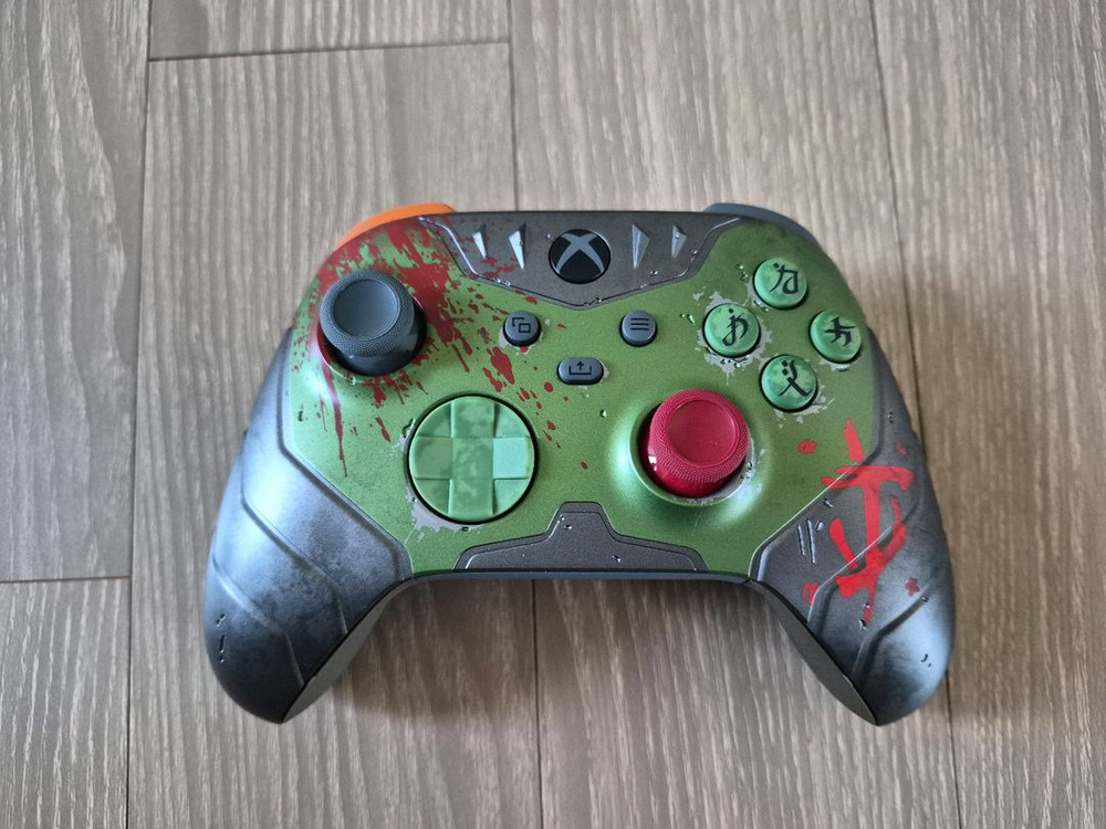 엑스박스 xbox 4세대 컨트롤러 패드 한정판 둠다크에이지 새거 이미지