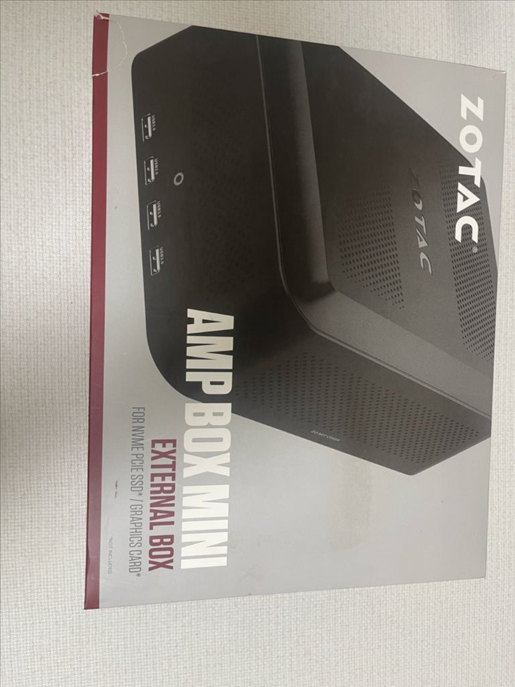 zotac amp box 1660 super 6gb 풀박스 이미지