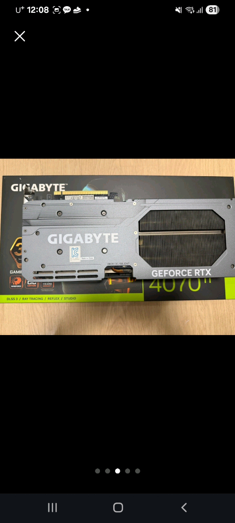 rtx4070ti 12g 게이밍oc 상태S급 이미지