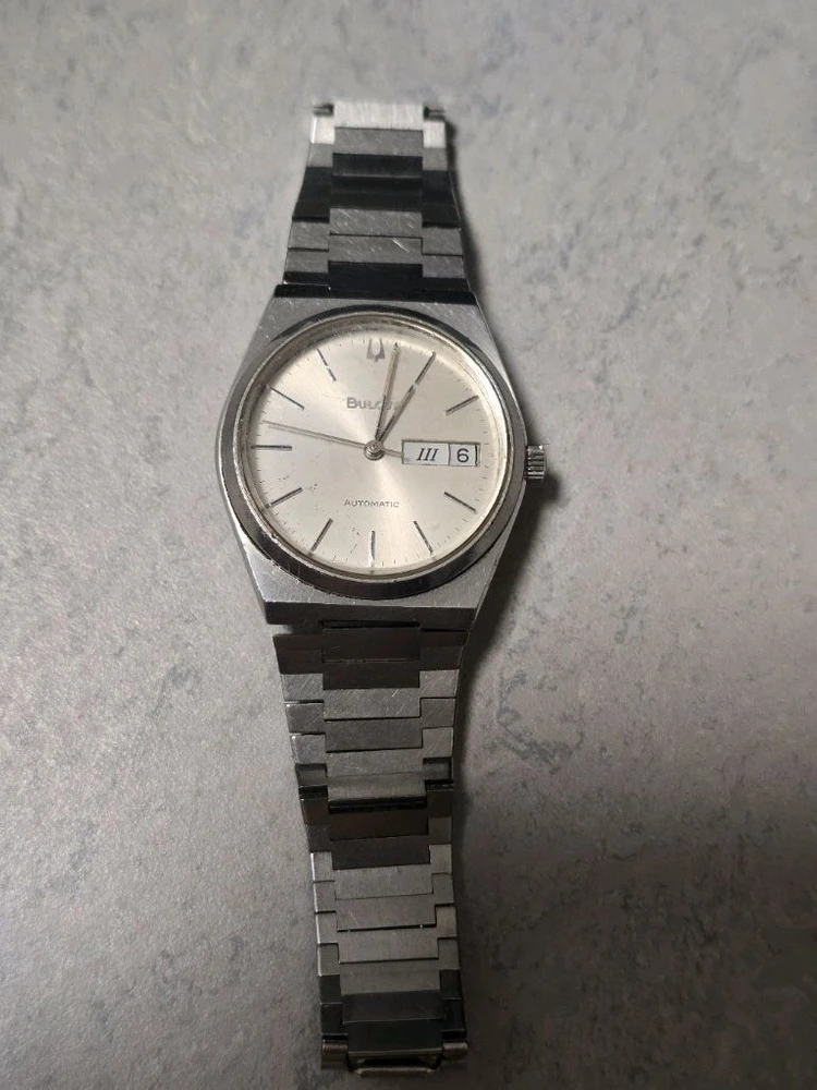 빈티지 불로바(BULOVA) 오토매틱 데이-데이트 손목시계 이미지