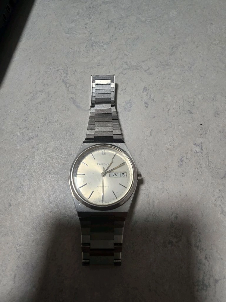 빈티지 불로바(BULOVA) 오토매틱 데이-데이트 손목시계 이미지