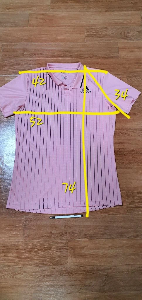 남.90-95) 아디다스 남성 테니스 반팔티 Tennis / 헬스 트레이닝 실내스포츠 이미지