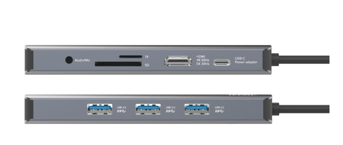 노트북 맥북 JCPAL 9in1 9포트 멀티 허브 리더기 어댑터 USB C타입 HDMI 이미지