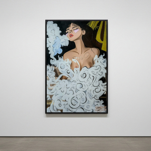 그림액자 감정의 증기 그림 액자 팝아트 인테리어소품 여자그림 인물화 모던아트 유니크 대형 거실침실 개업 집들이 이미지