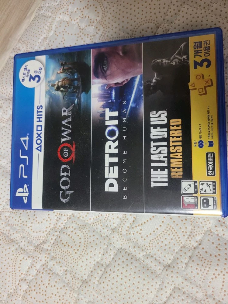 게임5개)ps4 갓오브워 비컴휴먼 헤비레인 비욘드 스파이더맨 팔아요 이미지